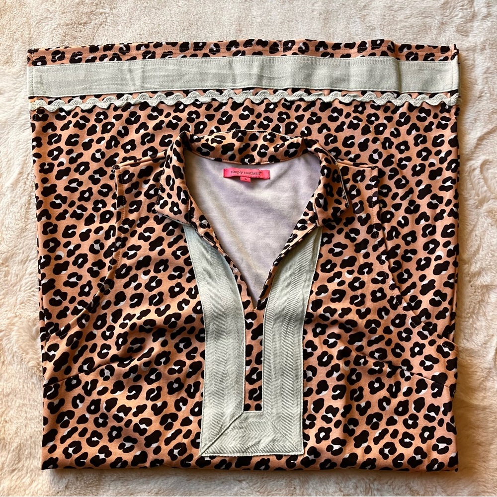 SIMPLY SOUTHERN LEOPARD PRINT TUNIC DRESS